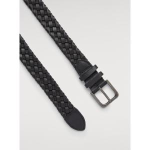 Cintura intrecciata in pelle