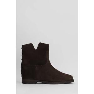 Tronchetto zeppa interna  in Camoscio Testa di Moro