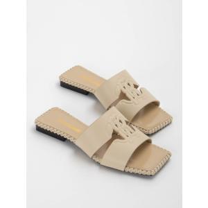 Sandali Con Maxi Logo Roberto Cavalli Nude e Neutro Taglia 36 Roberto Cavalli  Taglia 36