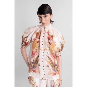 Camicia  in ramie Rosa