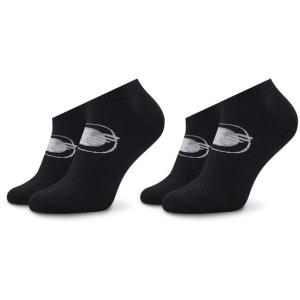 33-Set di 2 paia di calzini lunghi da uomo 306208 2F300 00020 Nero