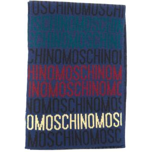 Moschino Sciarpa Bluette Lana Uomo