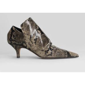 tronchetti tacco alto  in Pelle Stampa Pitone