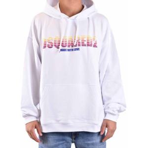 Felpa In Cotone Dsquared2 Bianco Taglia S Dsquared2  Taglia S