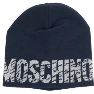 Moschino Cappello Blu Lana Uomo