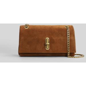 Borsa a spalla The dual chain mini in Camoscio Cuoio naturale