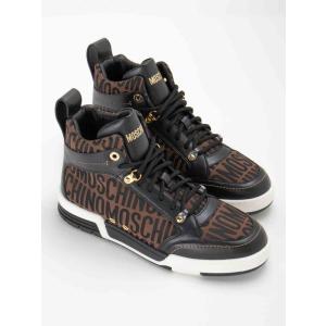 Sneakers Allacciate Bimateriale Moschino Marrone Taglia 44 Moschino  Taglia 44