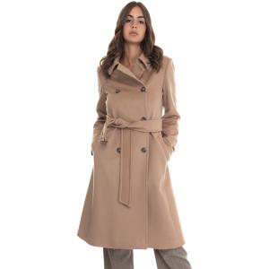 Max Mara weekend Cappotto doppio-petto Afide Cammello Lana Donna