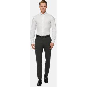 Boggi, Camicia In Pin Point Di Cotone Long Fit, Donna, Bianco, Taglia: 39