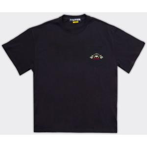 Iuter T-Shirt Floral Pocket Nera