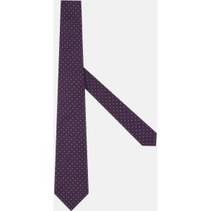 Boggi, Cravatta Motivo Pois In Seta, Uomo, Viola