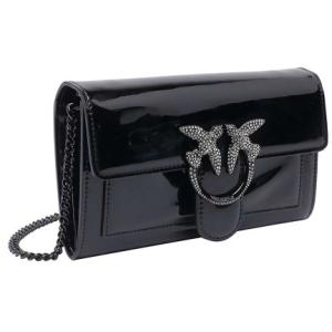 Portafoglio Con Catena Con Fibbia A Uccello Pinko Nero Taglia onesize Pinko Taglia onesize