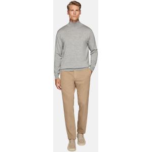 Boggi, Maglia Dolcevita Grigia In Lana Merino, Uomo, Grigio, Taglia: L