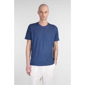 T-Shirt  in lino Blu