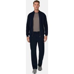 Boggi, Maglia Full Zip In Cotone Poliestere, Donna, Navy, Taglia: M