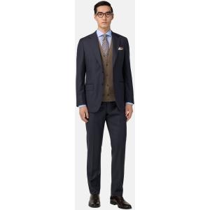 Boggi, Abito Gessato In Lana, Uomo, Navy, Taglia: 44