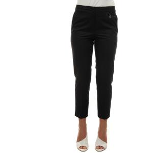 Pennyblack Pantalone sigaretta alla caviglia adesso Nero Cotone Donna