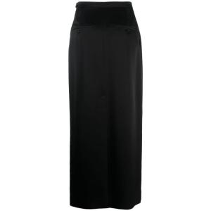 Gonna Lunga In Raso Lanvin Nero Taglia 40 Lanvin  Taglia 40