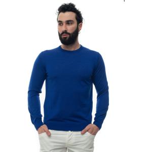 Andrea Fenzi Pullover girocollo Bluette Lana Uomo
