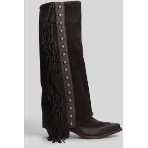 Stivali texani  in Camoscio Testa di Moro