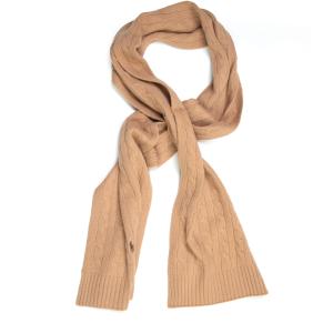 Ralph Lauren Sciarpa a coste larghe Cammello Lana Uomo