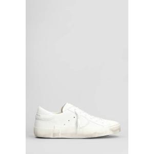 Sneakers Prsx Low in Pelle Bianca