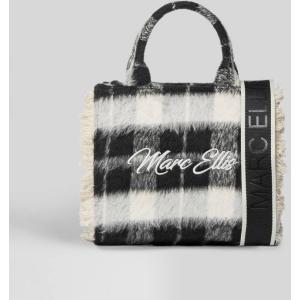 Borsa a spalla Buby Check S in Lana Nera