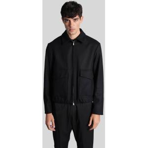 Giacca Casual Magan in Lana Nera