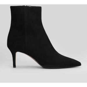 tronchetti tacco alto  in Camoscio Nero