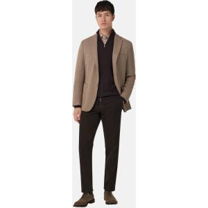 Boggi, Giacca Diagonale In Misto Cotone B Jersey, Uomo, Taupe, Taglia: 44