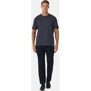 Boggi, T-shirt In Misto Cotone E Lana., Uomo, Navy, Taglia: L