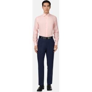 Boggi, Camicia In Dobby Di Cotone Slim Fit, Uomo, Rosa, Taglia: 38