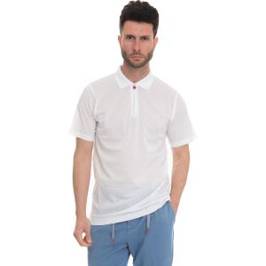 Kiton Polo manica corta Bianco Cotone Uomo