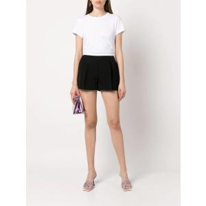 T-shirt Girocollo In Cotone Con Logo Alexander Wang Bianco Taglia S Alexander Wang  Taglia S