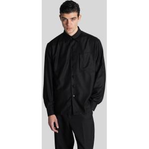 Camicia Etienne in Lana Nera