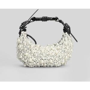 Borsa a spalla Object HM00 micro in Poliestere Bianca