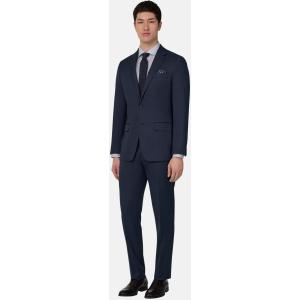 Boggi, Abito Micro Fantasia In Lana, Uomo, Blu, Taglia: 58