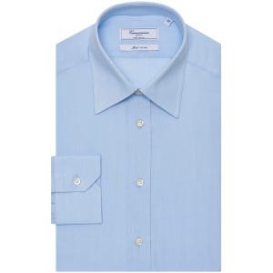 Camicia permanent azzurra, slim udine italiano