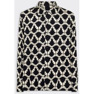 Laneus Camicia Boxy Aop Nera