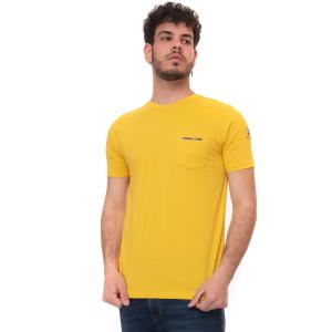 Save the Duck T-shirt girocollo mezza manica Damien Giallo Cotone Uomo