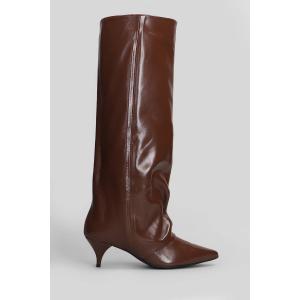 Stivali tacco alto  in Pelle Cuoio naturale