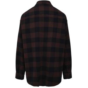 Camicia In Cotone Bicolore Palm Angels Marrone Taglia 50 Palm Angels  Taglia 50