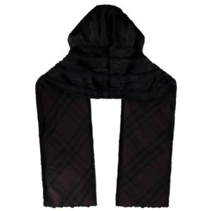 Sciarpa In Pelliccia Sintetica Burberry Nero Taglia onesize Burberry  Taglia onesize