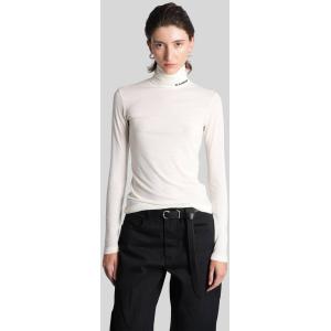 Maglia T-shirt hn ls in Lana Beige