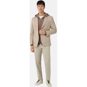 Boggi, Giacca Micro Sruttura In Misto Lana, Donna, Sabbia, Taglia: 44