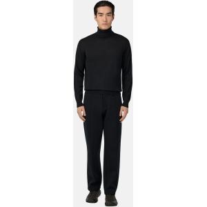 Boggi, Maglia Dolcevita In Lana Merino, Uomo, Nero, Taglia: M