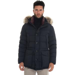 Kiton Giubbotto Blu Poliammide Uomo