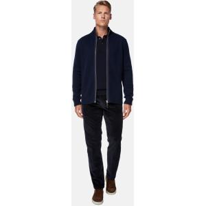 Boggi, Maglia Full Zip Navy In Cashmere, Donna, Navy, Taglia: M