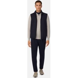 Boggi, Gilet In Tessuto Tecnico, Uomo, Navy, Taglia: L