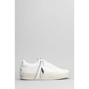 Sneakers Skate Deluxe in Pelle Bianca
